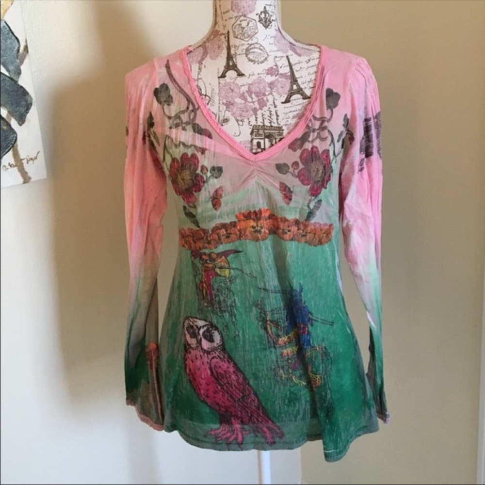 Butterfly dropout 🦋 sun owl top